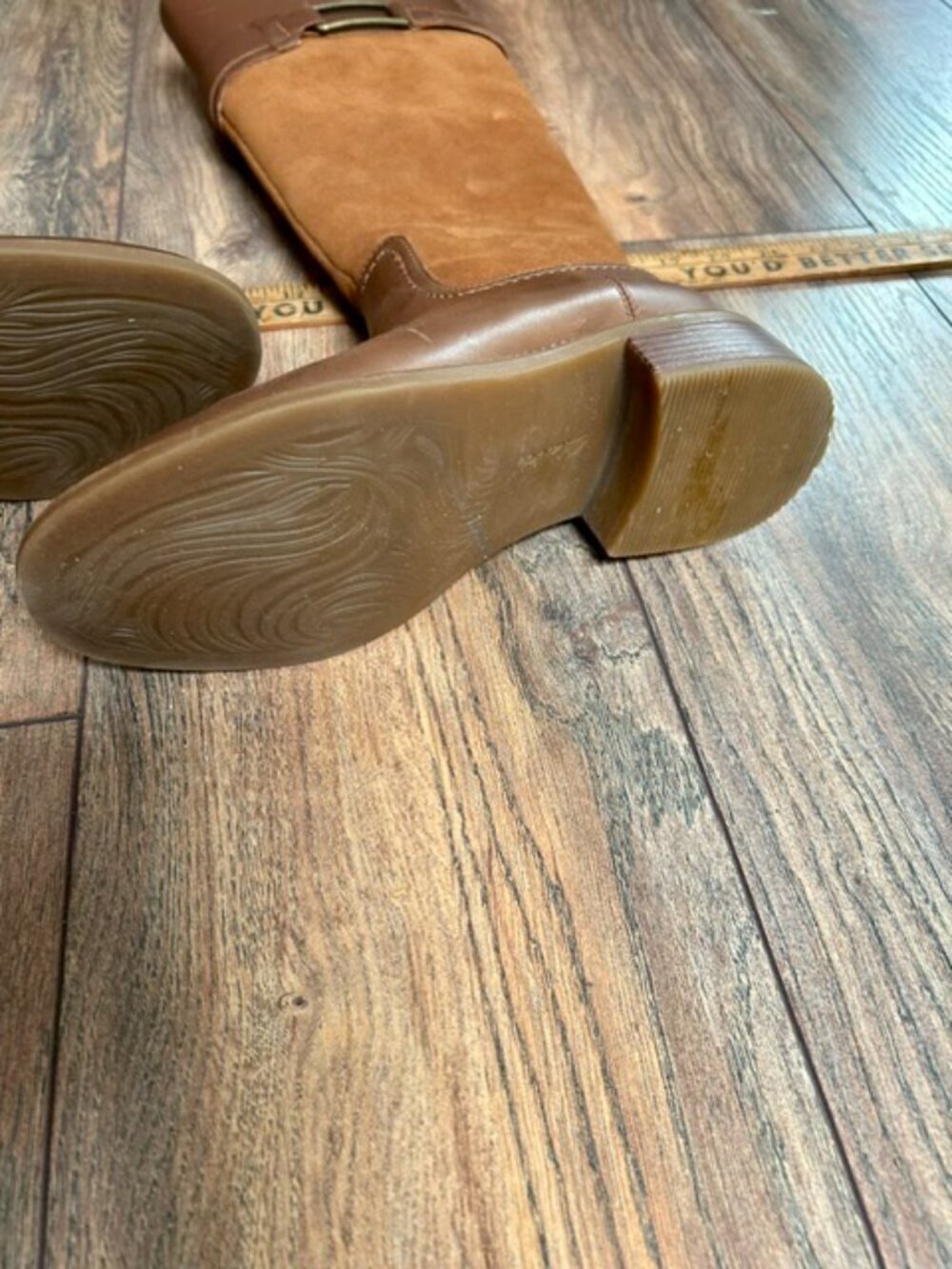 Leather/suede Riding Boots - Picture 7 of 8